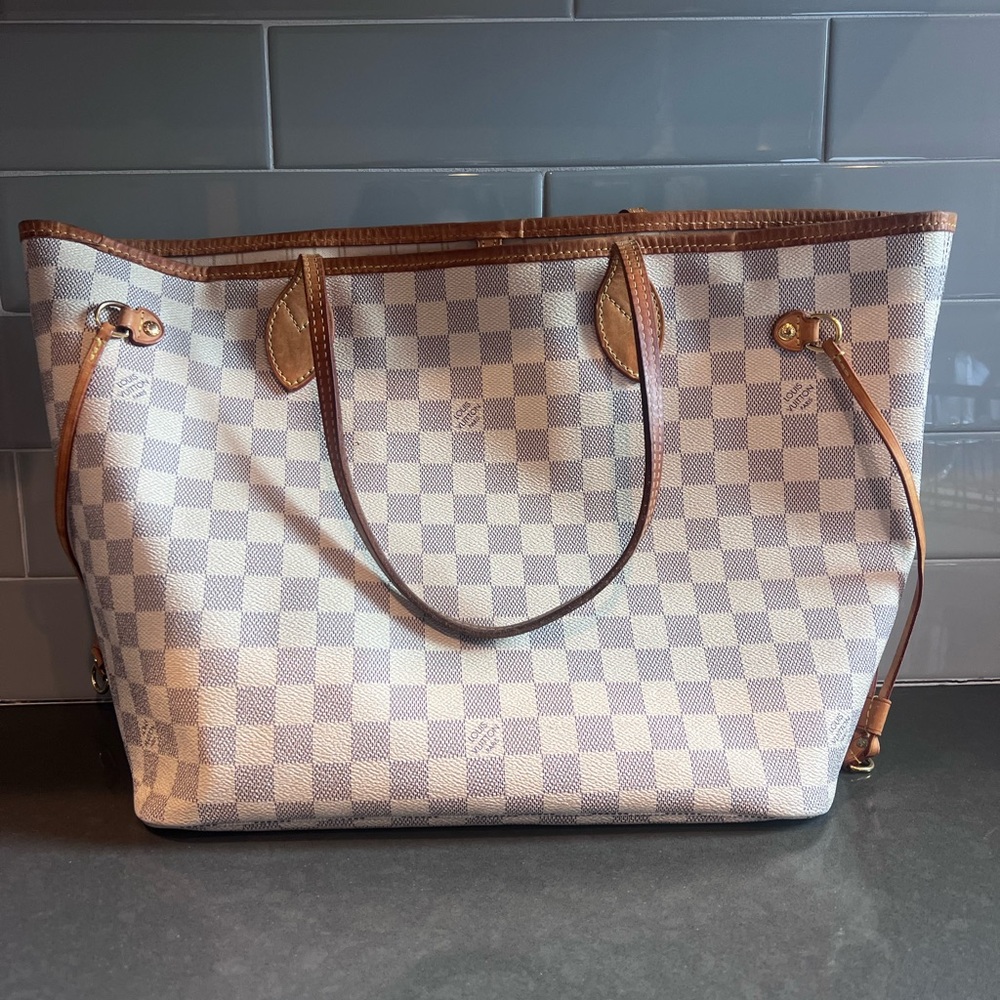 Louis Vuitton Damier Azur Canvas Tote